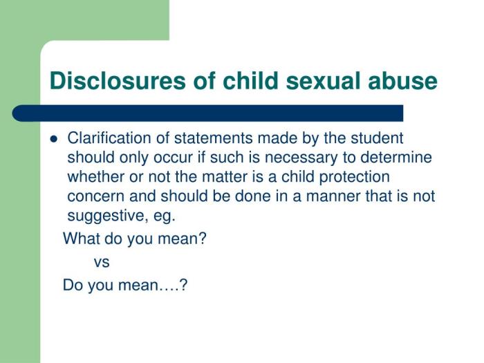 Abuse child reporting neglect disclosures ppt powerpoint presentation